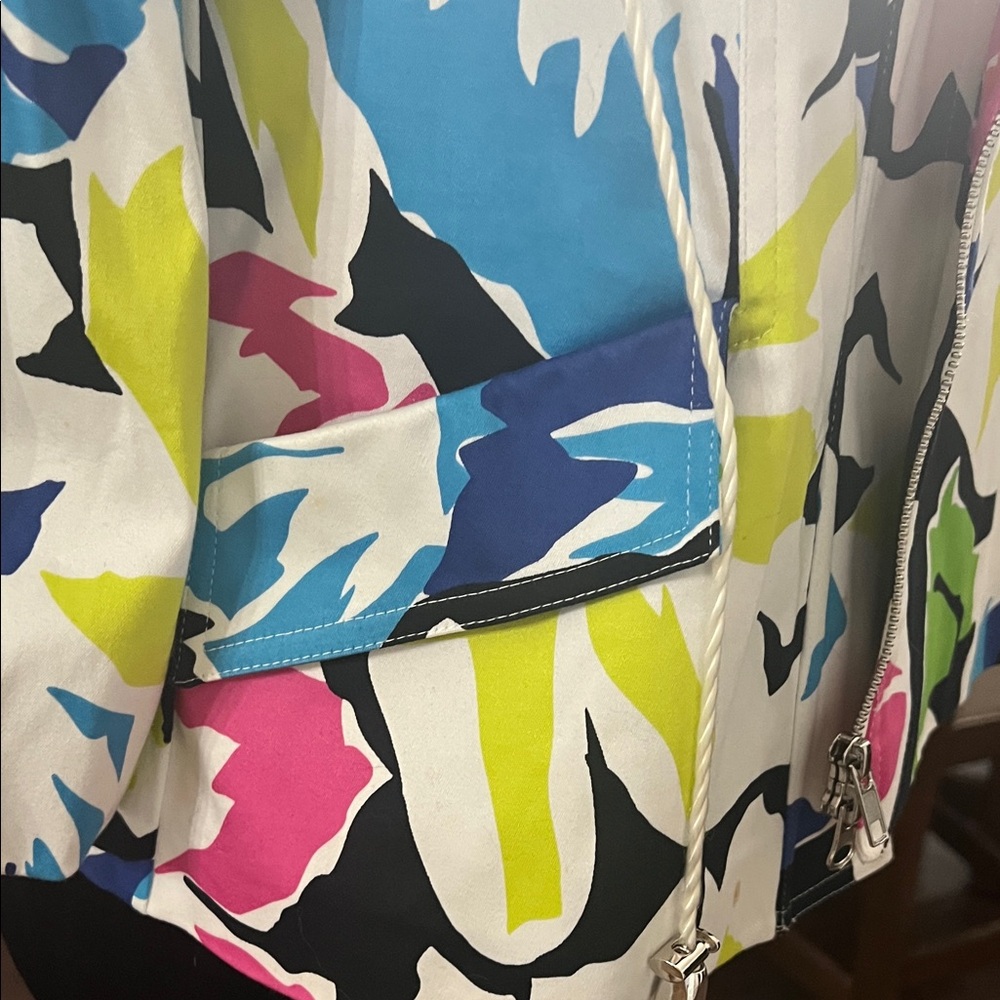 Cache Multicolor Floral Teddy Jacket - image 11